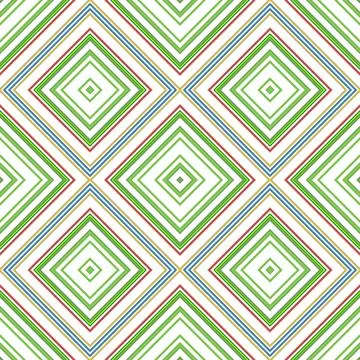 Seamless square pattern. Texture of colored lines. Diagonal square pattern Foto stock