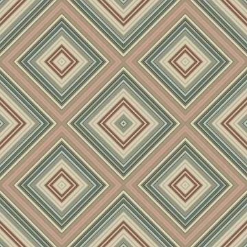 Seamless square pattern. Texture of colored lines. Diagonal square pattern Foto stock