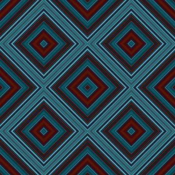 Seamless square pattern. Texture of colored lines. Diagonal square pattern Foto stock