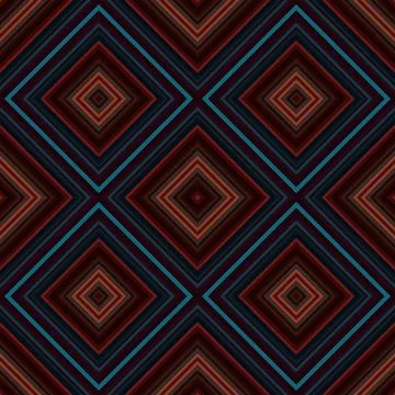 Seamless square pattern. Texture of colored lines. Diagonal square pattern Foto stock