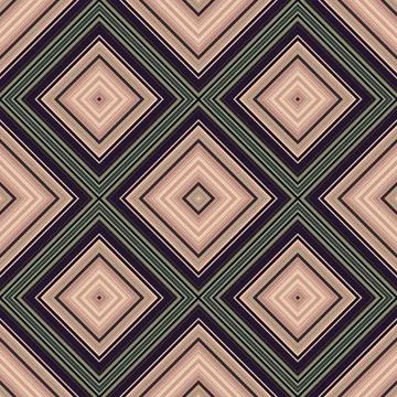 Seamless square pattern. Texture of colored lines. Diagonal square pattern Stock Photos