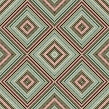 Seamless square pattern. Texture of colored lines. Diagonal square pattern Foto stock