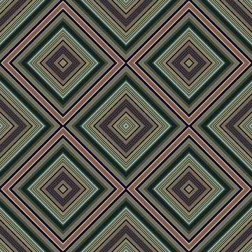 Seamless square pattern. Texture of colored lines. Diagonal square pattern Foto stock