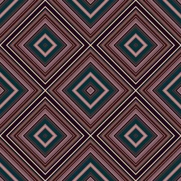 Seamless square pattern. Texture of colored lines. Diagonal square pattern Stock Photos