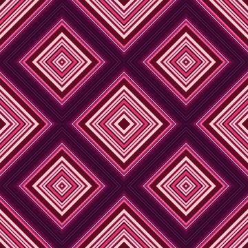 Seamless square pattern. Texture of colored lines. Diagonal square pattern Stock Photos