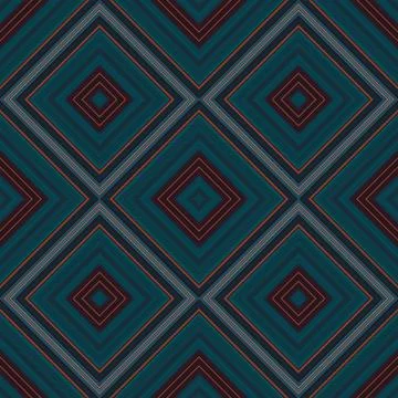 Seamless square pattern. Texture of colored lines. Diagonal square pattern Stock Photos