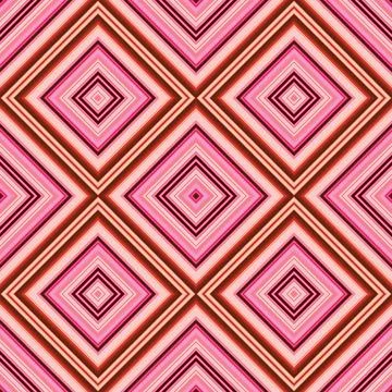 Seamless square pattern. Texture of colored lines. Diagonal square pattern Stock Photos