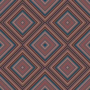 Seamless square pattern. Texture of colored lines. Diagonal square pattern Foto stock