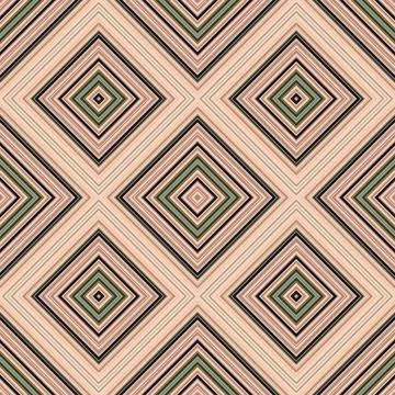 Seamless square pattern. Texture of colored lines. Diagonal square pattern Foto stock