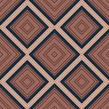 Seamless square pattern. Texture of colored lines. Diagonal square pattern Foto stock