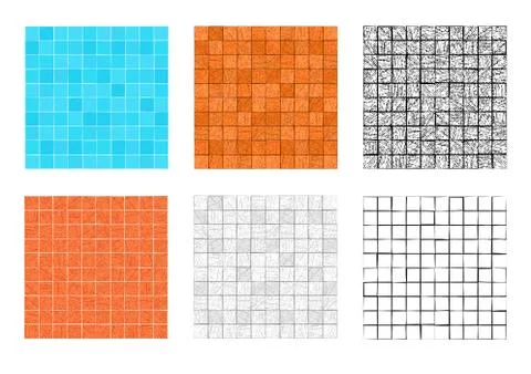 Seamless square stone pattern for floor and wall Stock Illustration