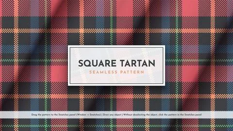 Seamless Square Tartan Pattern. Traditional Scottish Texture. Fashionable Fabric イラスト素材