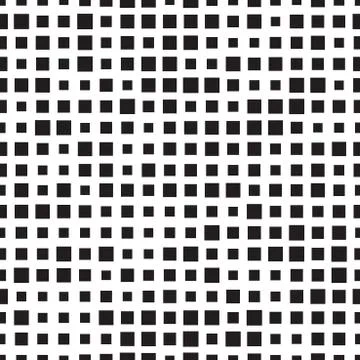 Seamless squares  pattern with halftone effect Stock Illustration