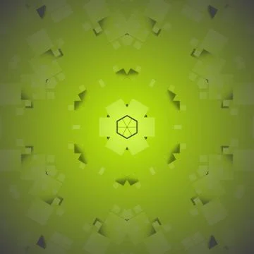 Seamless squares pattern lime green shiny and blurred Stock Illustration