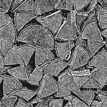 Seamless from stack of wood. Firewood texture. Vector illustration イラスト素材