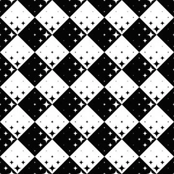Seamless star pattern background - abstract vector graphic Illustrazione stock