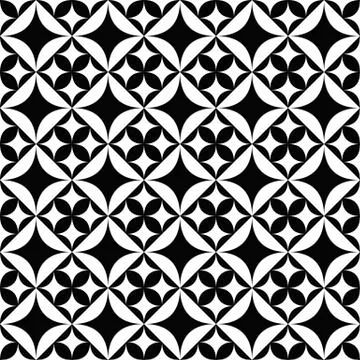 Seamless star pattern background - abstract monochrome vector design 스톡 일러스트