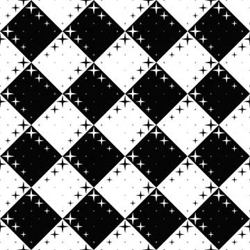 Seamless star pattern background - abstract vector graphic design Illustrazione stock