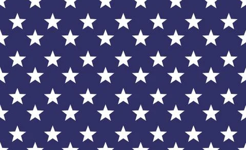Seamless star pattern background. Repeat vector star american flag wllpaper Illustrazione stock