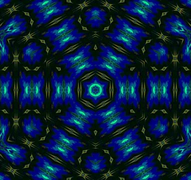 Seamless star pattern blue gold Stock Illustration
