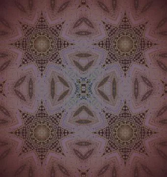 Seamless star pattern brown violet Illustrazione stock