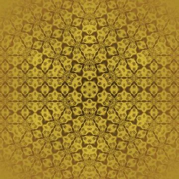 Seamless star pattern gold Stock Illustration