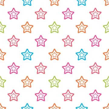 Seamless star pattern Stock Illustration