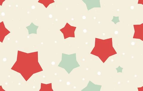 Seamless star pattern. New Year and Christmas gift wrapping paper. Stock Illustration