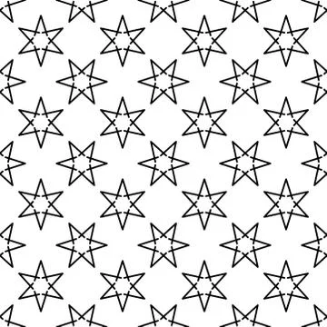 Seamless star pattern. pattern with star shapes on black and white texture. Stock Illustration