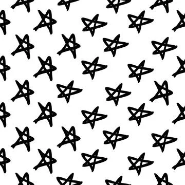 Seamless star pattern for printing and design Stock Illustration
