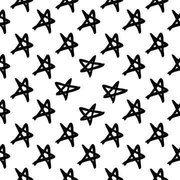 Seamless star pattern for printing and design Stock Illustration