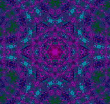 Seamless star pattern purple turquoise Stock Illustration