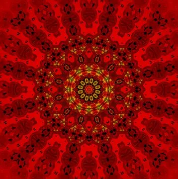 Seamless star pattern red yellow black Ilustración de archivo