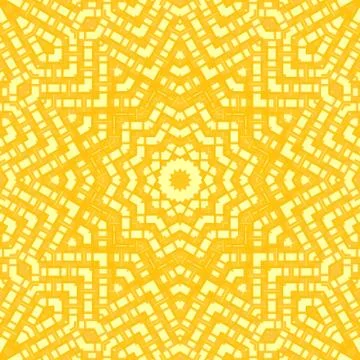 Seamless star pattern yellow Stock Illustration