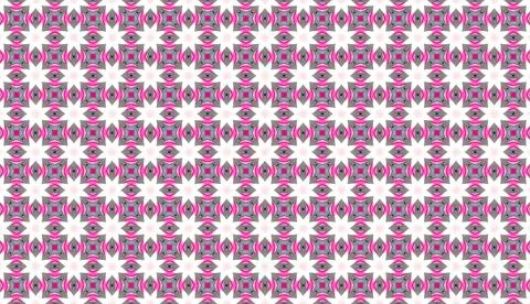 Seamless star shape pattern with a pink and gray design イラスト素材