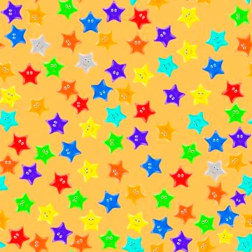 Seamless Starry Pattern. Illustrazione stock