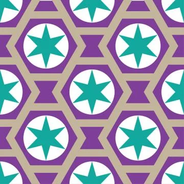 Seamless stars background in vector Stock Illustration