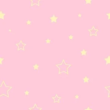 Seamless stars pattern, endless texture background Stock Illustration