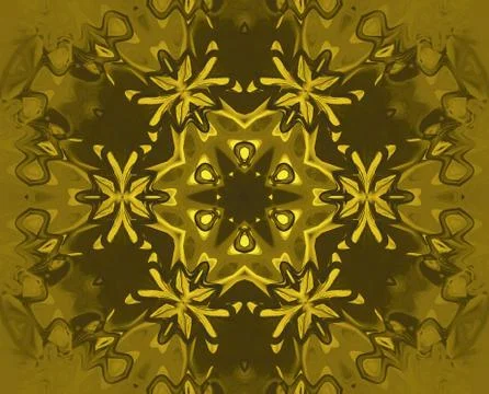 Seamless stars pattern golden Stock Illustration