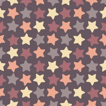 Seamless stars pattern Stock Illustration