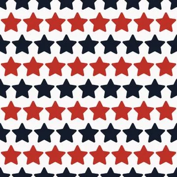Seamless stars pattern Stock Illustration