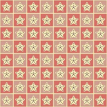 Seamless stars pattern Stock Illustration