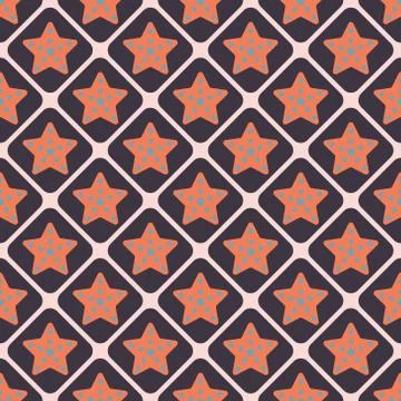 Seamless stars pattern Stock Illustration