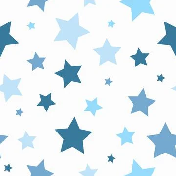 Seamless Stars Vector pattern Stock Illustration