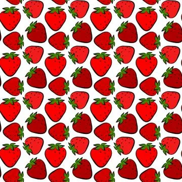 Seamless stawberry Stock Illustration