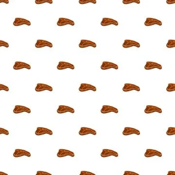 Seamless steak pattern representing meat food cooking theme Stock Illustration