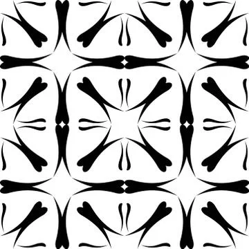 Seamless stencil tile pattern design in indian, spanish, moroccan and persian Stock Illustration