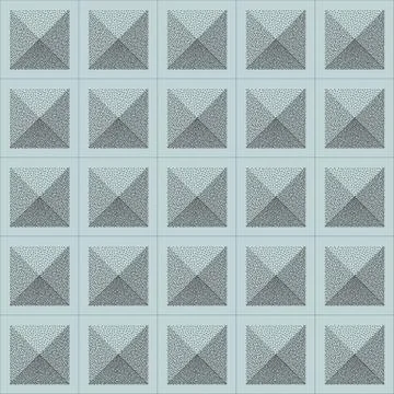 Seamless Stippling Halftone Gradient Squared Pattern. Abstract Geometric 스톡 일러스트