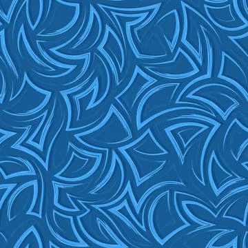 Seamless stock vector blue texture of angles and triangles drawn with smooth Stock-Illustration