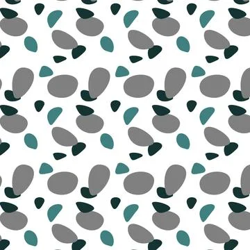 Seamless stone abstract pattern in a flat style Illustrazione stock